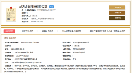 央行征信中心、印鈔造幣總公司等重磅股東加持，成方金融科技成立聚焦技術(shù)轉(zhuǎn)讓與咨詢